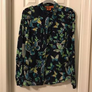 Tory Burch butterfly print blouse